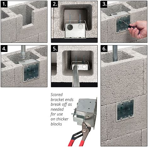 masonry junction box|masonry box installation instructions.